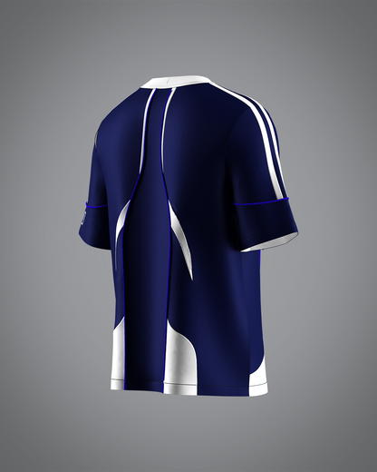 VRUNK X UNKNOWN - FOOTBALL TEE BLUE