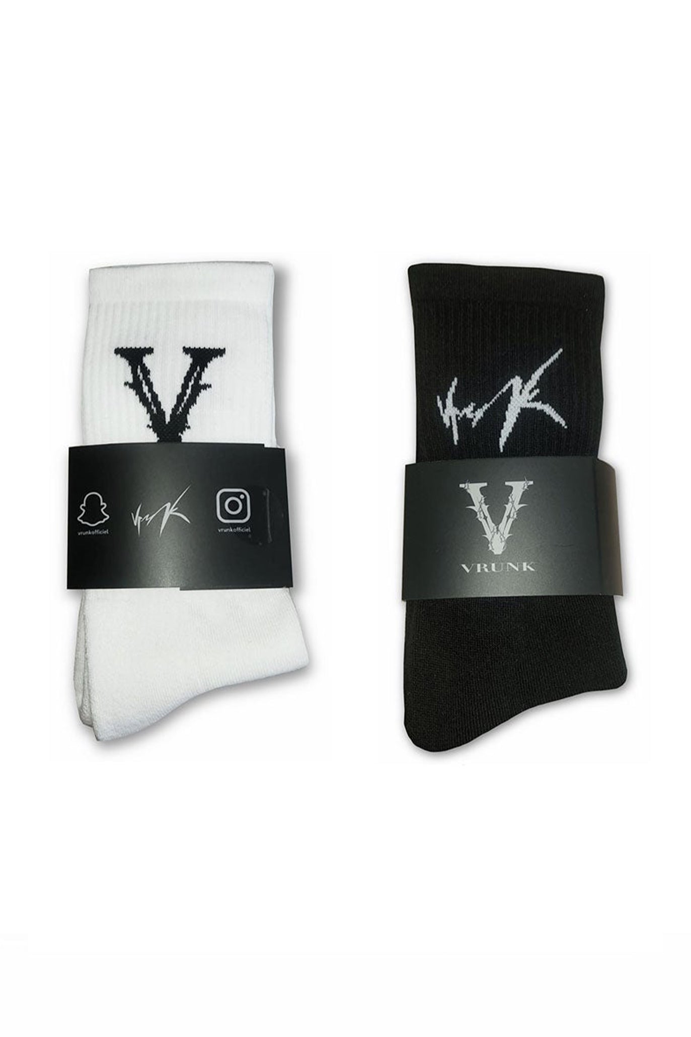 Pack chaussettes noir et blanc